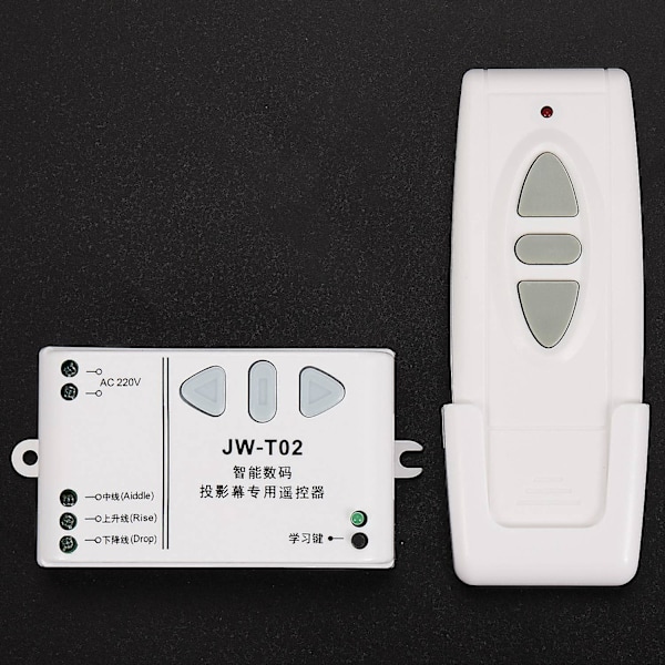 -T02 Trådlös fjärrkontroll +315Mhz Front Controller för elektriska projektorskärmar Elektriska Curta