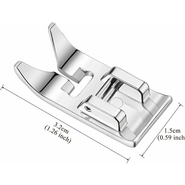 Symaskine Trykfodsdele Ligesømsfod Universal Zig Zag-fod til de fleste symaskiner Lavskaft Husholdningssymaskiner (2 stk.)