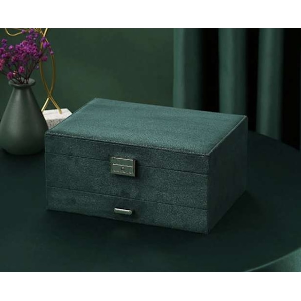 Smyckeskrin - Ask för förvaring av smycken Dark green Mörkgrön
