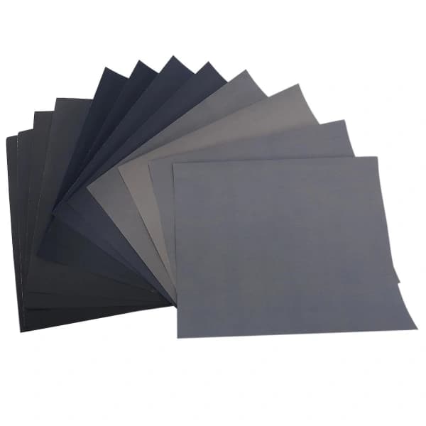 Korn 1500 2000 2500 3000 5000 7000 Sandpapir - 12-pak