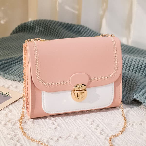 Mini Crossbody Väskor Dam Messenger Väska ROSA Rosa Pink