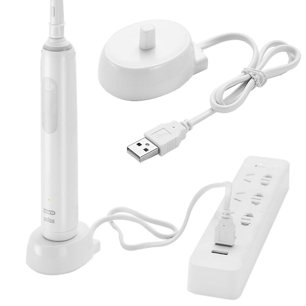 For Oral B Elektrisk Tannbørste Utskifting Lader Strømkabel For Induksjon Lading Base Modell 3757 Bærbar Reise (usb)