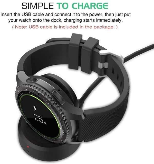 Smartwatch Oplader | egnet til Samsung Gear S3 ur
