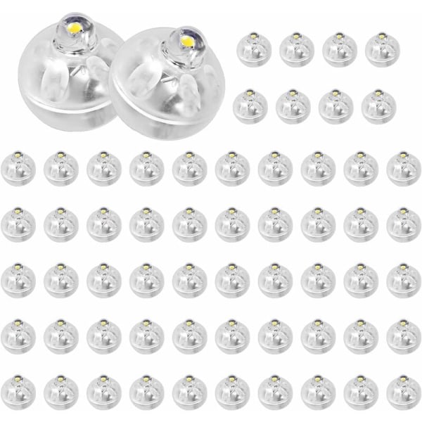 LED-ballonglampa eller 50 delar LED-ballongljus, LED-lampion, Mini