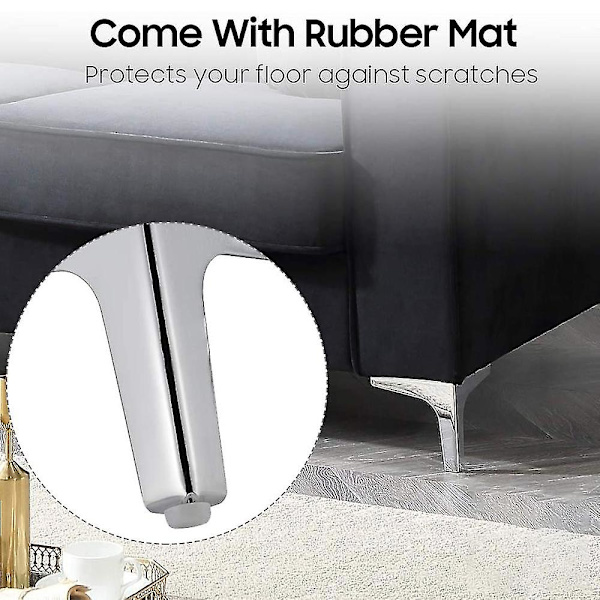4 stk. Metalmøbler Sofaben, Moderne Stil Diy Møbelfødder