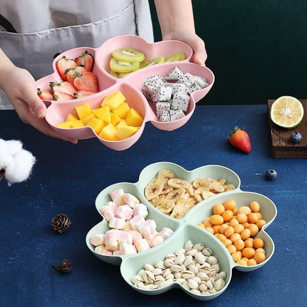Love Delt Oppbevaring Fruktskål Snacksfat for Tørket Frukt BLÅ Blå Blue