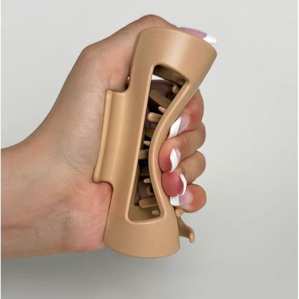 Soft Elastic Hair Clip for Thick or Thin Hair, Black & Coffee[ZHE]