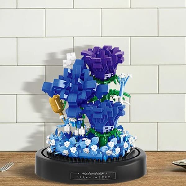 Mikro Byggklossar Blomma Växt Tegelstenar 04 04 04 4