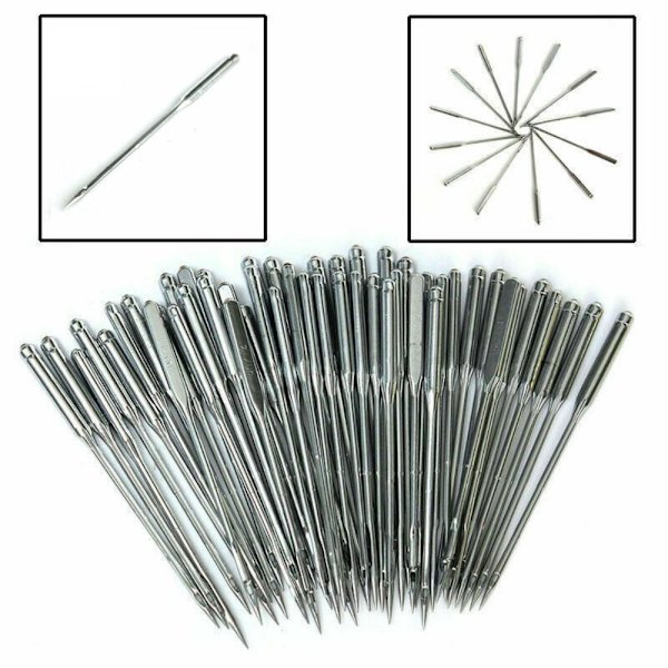50 kpl ompelukoneen neuloja pitsiompeluneuloja ompelu 50 kpl 50Pcs