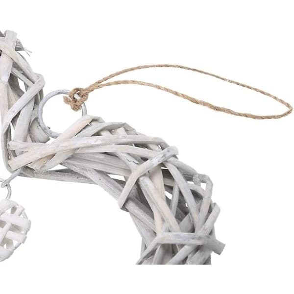 Dørkrans Flet Hjerte Krans Hjerteformet Rattan DIY Håndværk *H-FO-