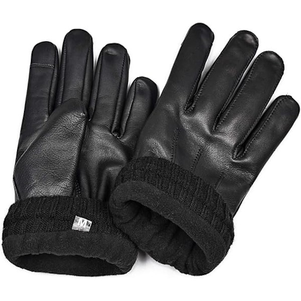 Mænds Ægte Læderhandsker | Handsker Mænd Vinter Varme Handsker Touch