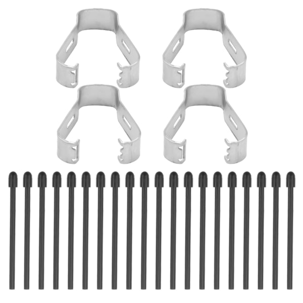 (20-pack) Markörpennspetsar/spetsar för Remarkable 2 Stylus Pen Ersättning Mjuka spetsar/spetsar Svart