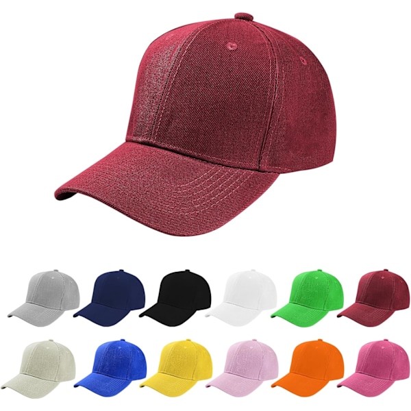 Baseballcaps for menn - Klassisk enkel baseballcaps Polo-stilhatt Justerbar Sports Casual Caps Pustende sommer solbeskyttelseshatt for utendørs E 1PCS