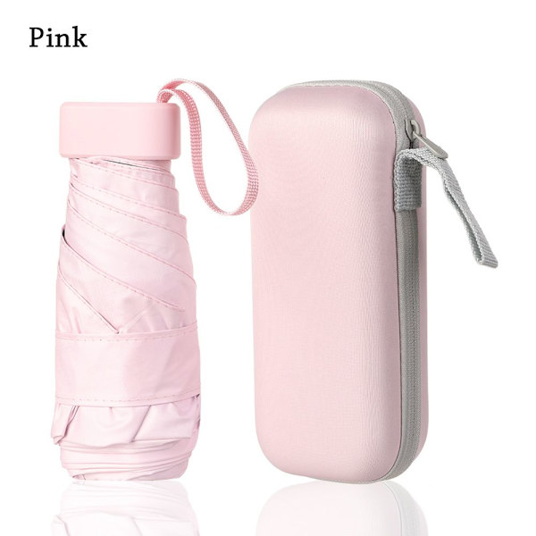 Vikbart Ultralätt Mini Paraply ROSA rosa pink