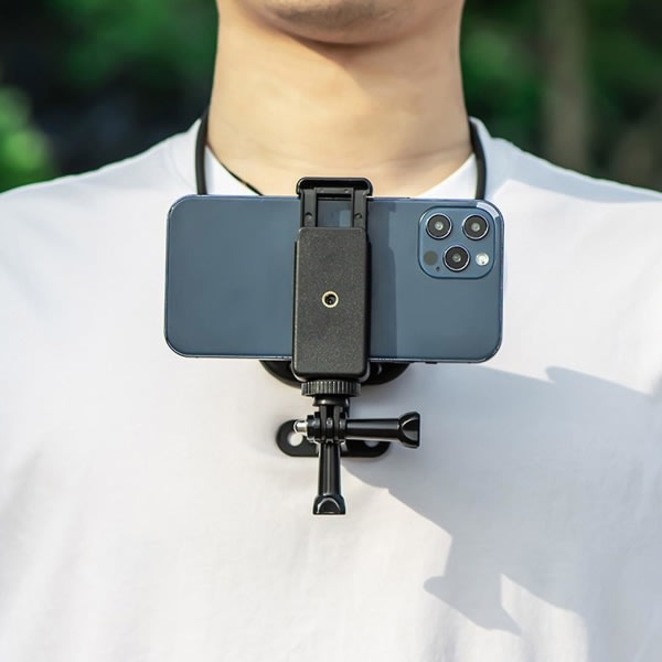 Justerbar telefonhållare Neck Mount Bracket för Pocket/Action 2-hållare