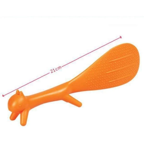 IC 3-delad ekorrformad sked non-stick rissked (slumpmässig färg)