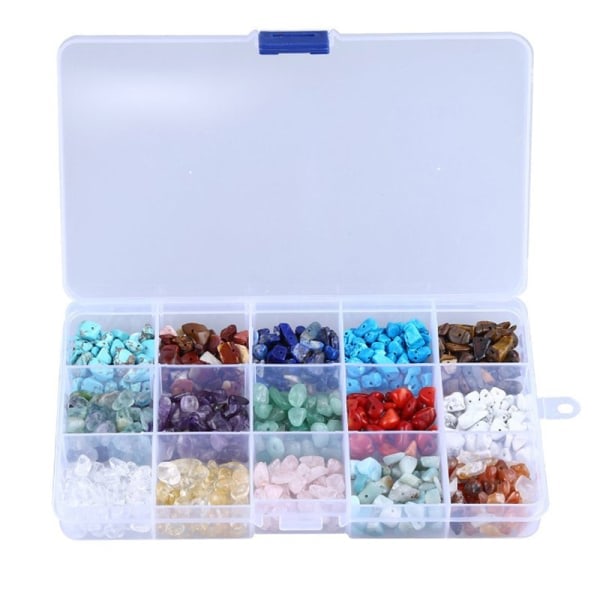 IC Uregelmæssige stenperler Naturlige ædelstensperler Kit DIY