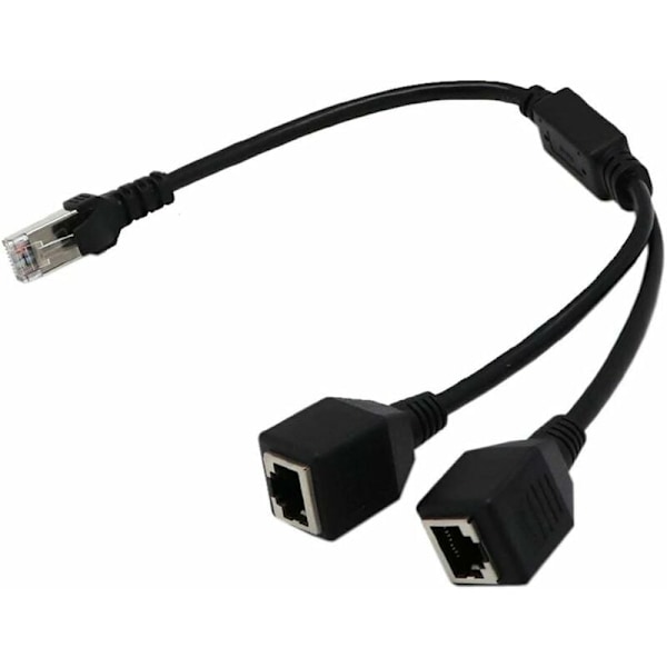 RJ45 Netværks Splitter Adapter Kabel 1 Han til 2 Hun Socket Porte LAN Ethernet Kabel Netværks Splitter Adapter