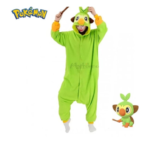 Polar Fleece Serie Halloween Tegneserie Dyr Onesie Pyjamas MJ51 Par Pyjamas Bulbasaur 120