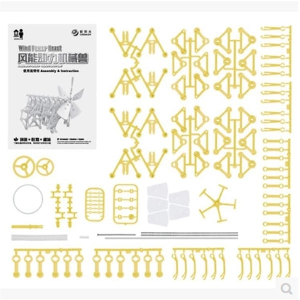 Mini Strandbeest Model Kit (Vindkraft DIY-Beast), Interessant og Gaver til Bursdag Ferie