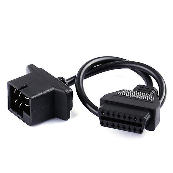 6-pinninen OBD-OBD2-moottorin vikakoodinlukijan sovitinkaapeli Chrysler Jeep Dodge -autoille
