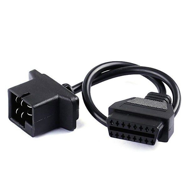 6-stifts OBD till OBD2 Check Engine Adapterkabel Kodläsare för Chrysler Jeep Dodge