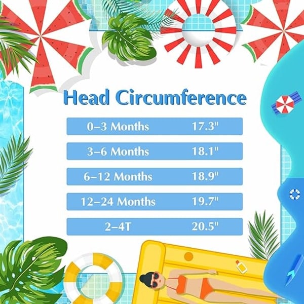 IC UPF 50+ Solskydd Bredbrättad Baby Solhatt Söt Sommar Strand Baby Solhatt Baby Hattar Flicka