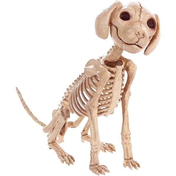 IC Halloween dekoration, Halloween skelet hvalp, mini puddelhund skelet hundeben til hallowmas dekoration Spøgelseshus fest