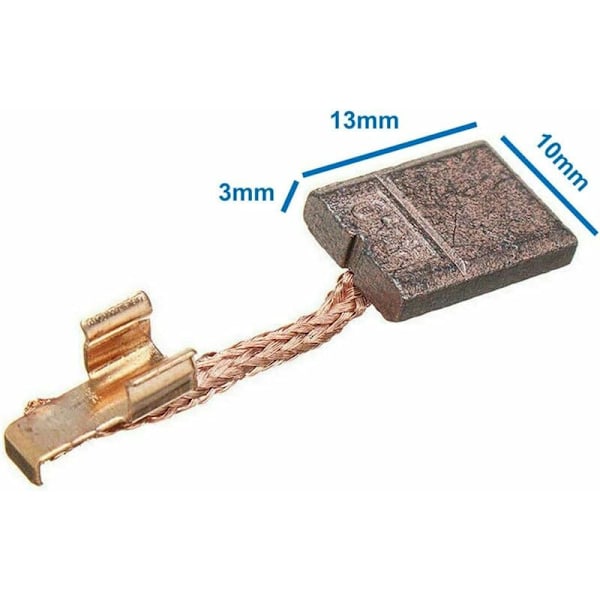 Par motor kolborstar för Makita CB440, 194427-5, CB-436 sladdlösa borrar, skruvdragare (3 x 10 x 13,4 mm)