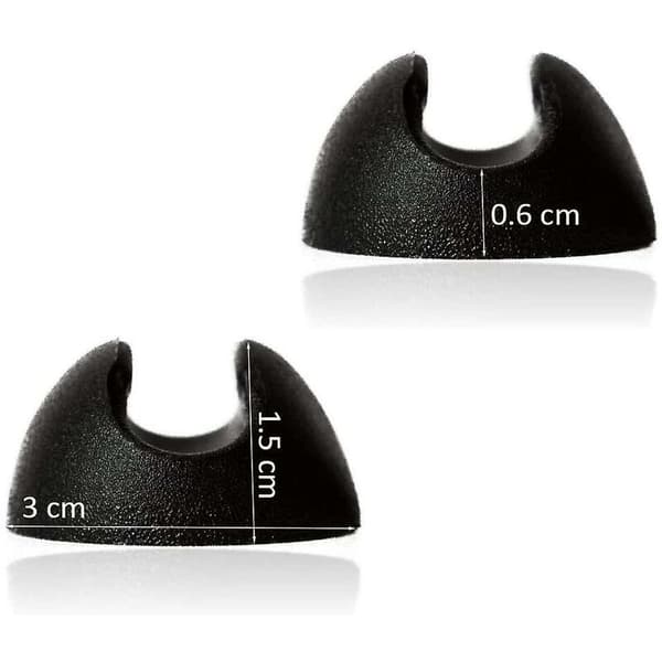 10 st Silikon Hårnål Möbelbenskydd - Svart (10mm)