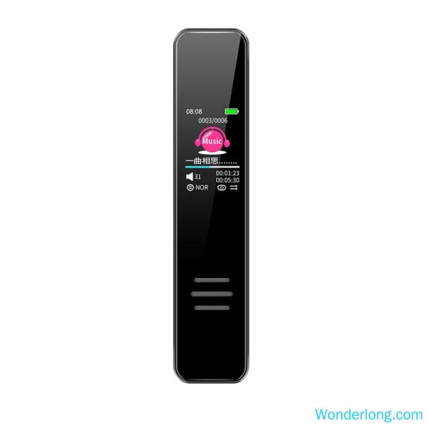 Bärbar röstinspelare Röststyrning Mini digital röstinspelare Röstinspelare 16GB