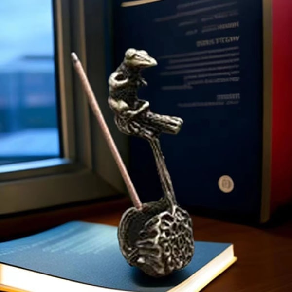 IC Groda Statue Røgelse Pind Holder Boligindretning Mini Bærbar A1