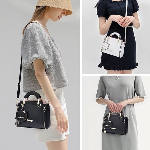 IC Motebager og håndvesker for damer, topphåndtak i lær, skuldervesker, crossbody-vesker, små vesker
