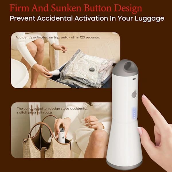 Vacuum Storage Bags for Clothes with Electric Cordless Pump, 9-Pack Reusable