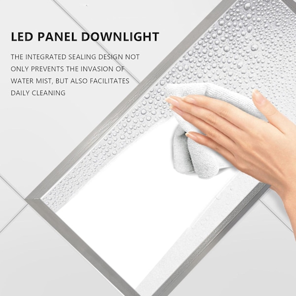 LED Downlight 40W 6500K LED Panel Downlight 30X60cm Hvite Rasterlys Innfelt Lys Taklampe fo