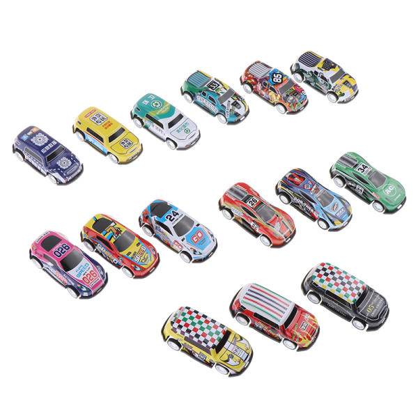 IC 10 ST Racing Biler Modell Barn Mini Jernplate Bilsett Reboun A1