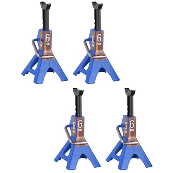 4 st Metall Justerbar Höjd 6 Ton Domkraft Reparationsstativ för 1/10 RC Crawler Bil Axial SCX10 90046 Traxxas TRX4 TRX6 D90,3..DEBUNS
