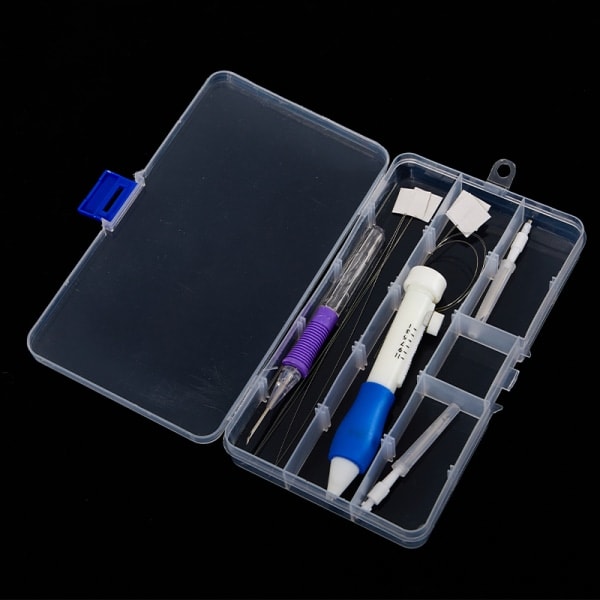 IC Broderi Mattaneulonta Punch Kit työ Ompelussetti Ompelu myös 1 setti