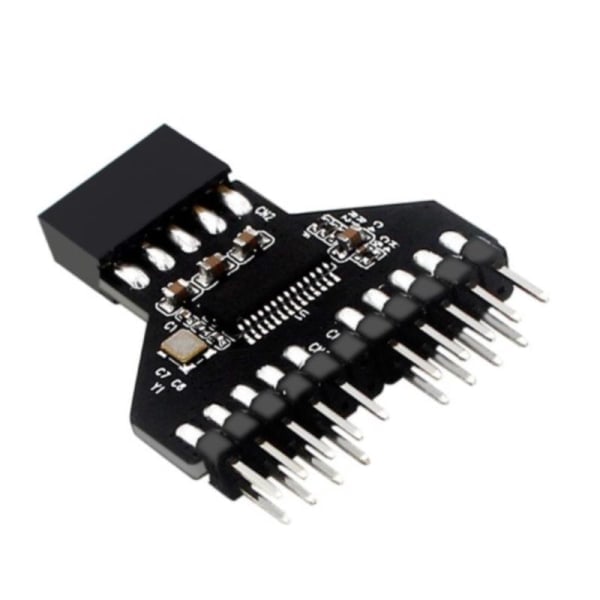 IC 9-nastainen USB HUB -otsikko USB 2.0 9-nastainen liitinadapteri RGB Sp:lle
