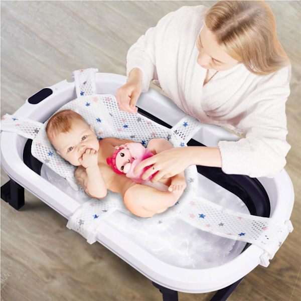 Baby badkudde, baby badstol, använd baby badkar insats, spädbarn nyfödd badstol, baby bad badstol, baby bad 5-white