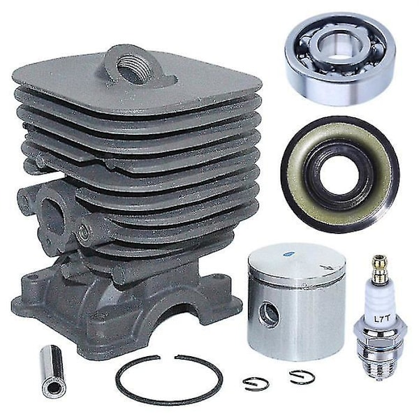 Cylinderkolvsats för Husqvarna 125e 128c 128ld 124c 124l 125c 125l 125ldx 128cd 128l 128d för Jonsered Craftsman Trimmer