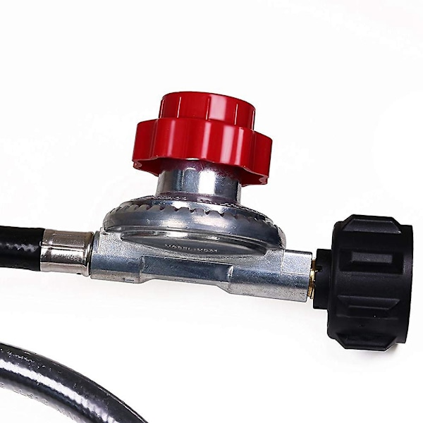 Korkeapaineinen propaanisäädin 0-20 psi säädettävällä säätimellä 4Ft Qcc1/Type1 letkulla - sopii propaanipolttimelle, kalkkunarasvalle, savustimelle ja muille laitteille