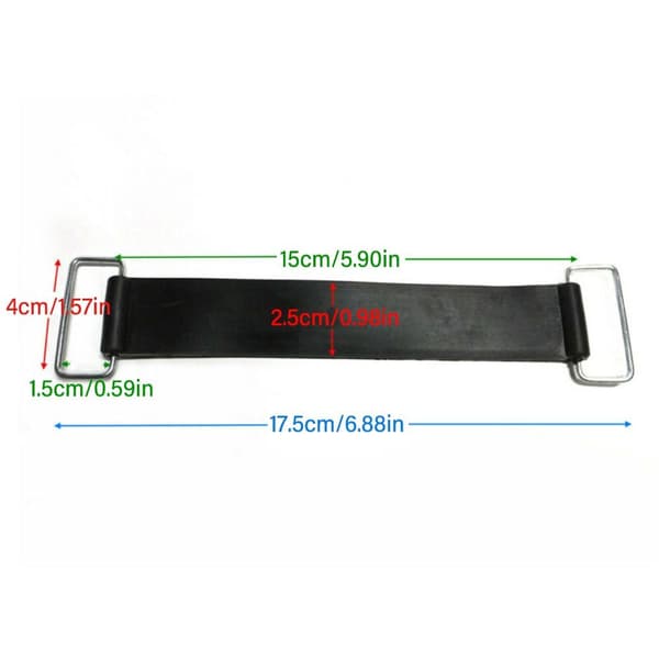 2 STK Batteri Fastgørelsesrem Holder Elastisk Bånd