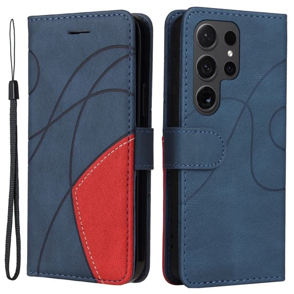 KT Wallet Case til Samsung Galaxy S24 Ultra - Blå Blå Blue