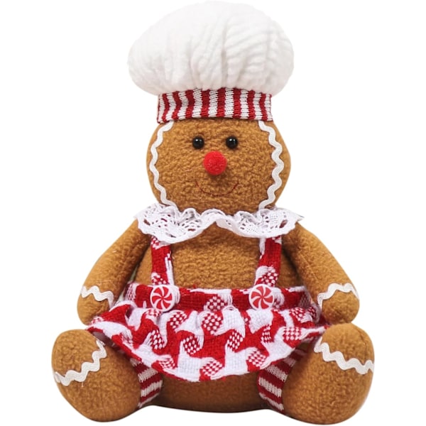 Pepparkaksgubbe Plyschdocka - Mysig Julduk Girl