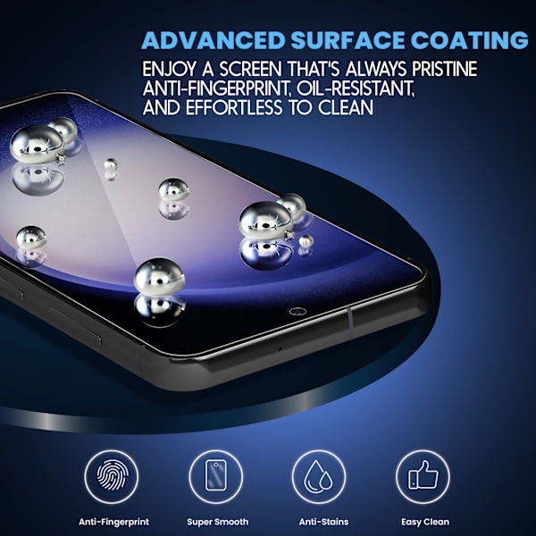 2-Pack Samsung S23 Plus Screen Protector - Tempered Glass 9H - Super Quality 3D