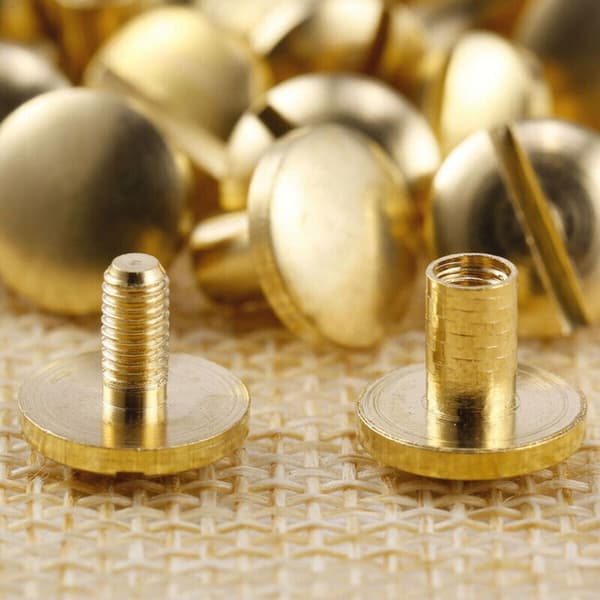 10 stk. Bue Bælte Skrue Læderhåndværk 4MM10SÆT 10SÆT 4mm10sæt 4mm10sets