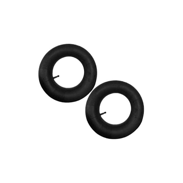 2-pakning slange 4.80/4.00-8 med rett ventil, for trillebår, barnevogn, håndtruck, gressklipper, snøfreser, generator og mer,..DEBUNS