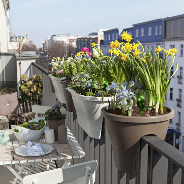 10 x Vandingskugler i sæt, doseret vanding af planter og blomster, vandingshjælp til kontoret, ferie, Ø 6 cm, glas, grøn