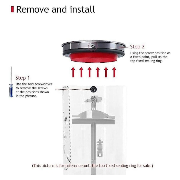 Støvbeholder tetningsringer for Dy-son V10/sv12 støvsugerdeler, for Dy-son beholderkopper 969509-01
